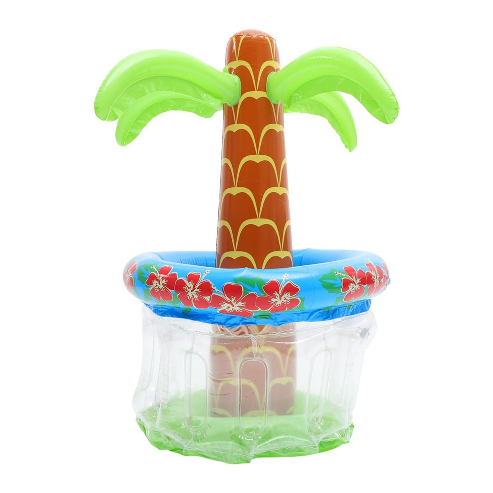 Ipetboom Coconut Tree Inflatable Ice Bucket PVC Beverage Cooler for Beach Parties Gatherings and Outdoor Fun for Beer and Drinks Unique Tropical Decor