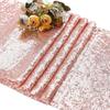 10 Pack Sequin Table Runner 12" x 72" Rose Gold Sequin Table Cloth for Rectangle Tables Sparkle Table Covers for Wedding Engagement Birthday Party Holiday Decorations (12*72 10 Park) view 3