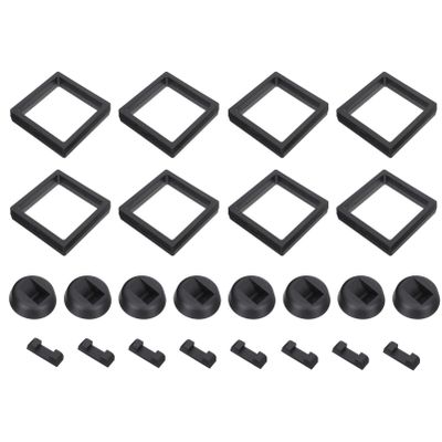 Mipcase Set of 8 Pcs Black 3D Floating Frame Display Holder Stands, Medallions, Jewelry, Challenge Coin