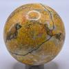 2" 175g Golden Orange Bumble Bee Jasper Sphere Polished Natural Gemstone Crystal Mineral Dcor Specimen Ball - Indonesia + Stand view 4