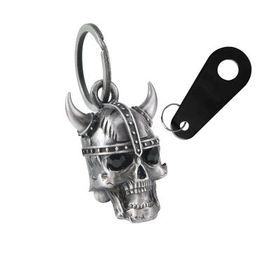 3D Motorcycle Bell with Hanger for Biker, Good Luck Biker Bells & Motorcycle Accessories, Key Chain with Colorful Luck Bell