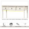 3-Drawer Console Table, Sofa Table, Industrial Wood Accent Hallway Table with Storage Shelf, Narrow Entry Table for Entryway/Hallway Living Room view 3