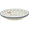 Polmedia Polish Pottery Dinner Plate UNIKAT - Festive Mistletoe Pattern Handmade in Boleslawiec Poland by Ceramika Artystyczna + Certificate of Authenticity view 2