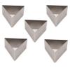 5pcs 9cm Trigon Shape 304 Stainless Steel Small Mousse Ring Mold Baking Cake Tiramisu Cheese Molds DIY Sugarcraft Bakery Moulds view 1