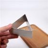 5pcs 9cm Trigon Shape 304 Stainless Steel Small Mousse Ring Mold Baking Cake Tiramisu Cheese Molds DIY Sugarcraft Bakery Moulds view 4