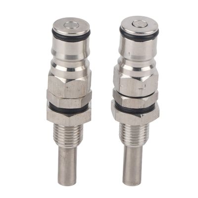 2pcs Sturdy Keg Beer Balls Lock Post Connector, 304 Stainless Balls Lock Keg Posts, Type keg Balls Lock Post & Poppet Female Thread Gas and Liquid Thread Keg Adapter Kit, 304 Stainless Balls Lock Ke