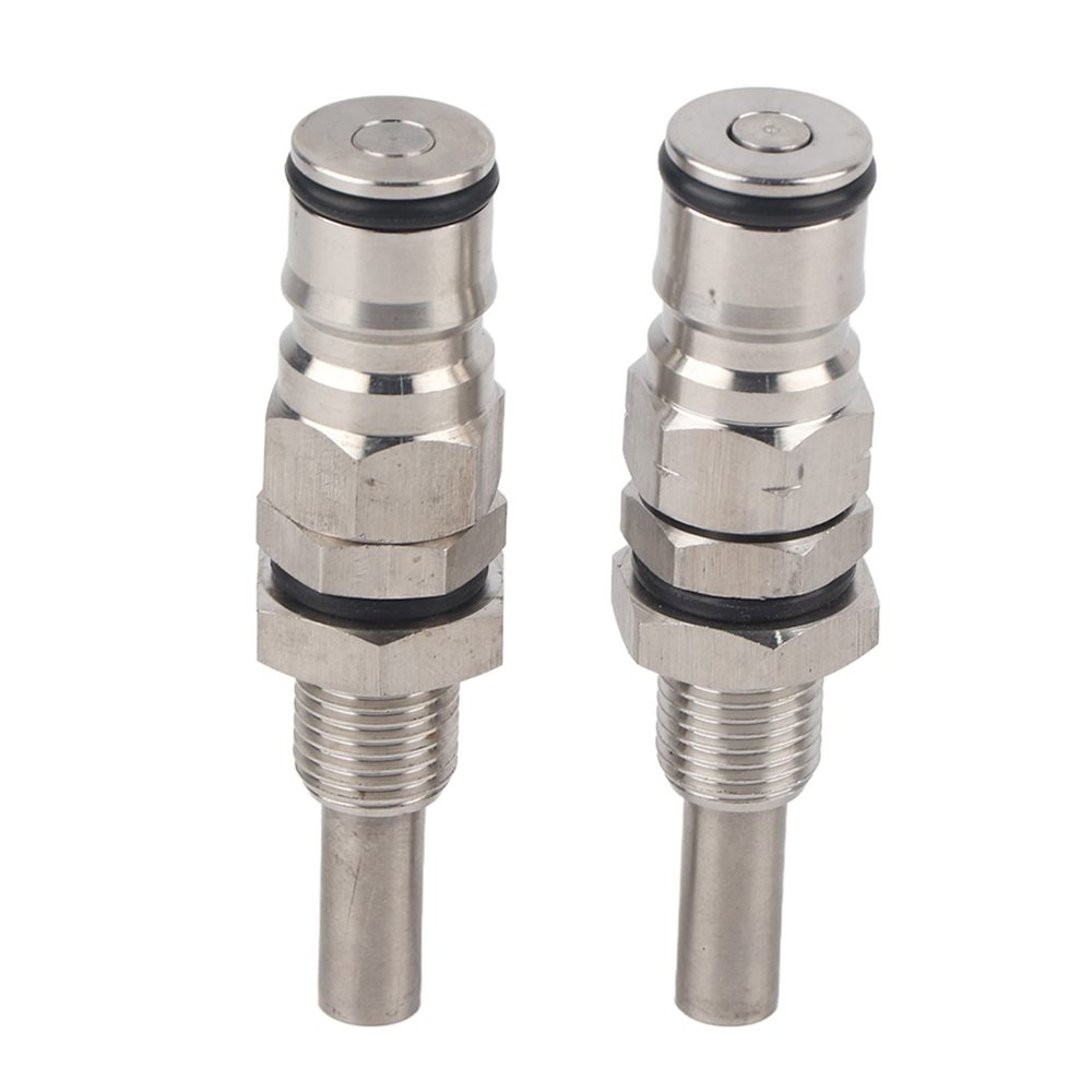 2pcs Sturdy Keg Beer Balls Lock Post Connector, 304 Stainless Balls Lock Keg Posts, Type keg Balls Lock Post & Poppet Female Thread Gas and Liquid Thread Keg Adapter Kit, 304 Stainless Balls Lock Ke