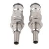 2pcs Sturdy Keg Beer Balls Lock Post Connector, 304 Stainless Balls Lock Keg Posts, Type keg Balls Lock Post & Poppet Female Thread Gas and Liquid Thread Keg Adapter Kit, 304 Stainless Balls Lock Ke view 4