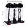 3 Brushes Bar Glass Cups Water Bottle Washer for Sink with Suction Cup Base for Beer Cup,Cup Cleaner for Sink, Long Leg Cup, Red Wine Glass and More Bar Kitchen Sink Home Tools, Cup Cleaner for view 2