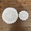 Hsvanyr Handmade Crochet Small Cotton Doilies Placemats Centerpieces Glass Bowl Dish Dining Table Mats White Color 2 of 6inch, 2 of 10inch view 1