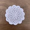 Hsvanyr Handmade Crochet Small Cotton Doilies Placemats Centerpieces Glass Bowl Dish Dining Table Mats White Color 2 of 6inch, 2 of 10inch view 2