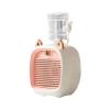 2022 Kids Portable Air Conditioner Fan, Mini Rechargeable Evaporative Air Cooler in 3 Speed, USB Personal Air Conditioner Fan & Humidifier for Home Office Bedroom (Pink) view 1