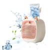 2022 Kids Portable Air Conditioner Fan, Mini Rechargeable Evaporative Air Cooler in 3 Speed, USB Personal Air Conditioner Fan & Humidifier for Home Office Bedroom (Pink) view 2