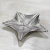 Handmade Decorative Silver Color Coated 36 x 36 x 3 Cms Aluminium Tray GMVK036 view 3