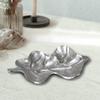 Handmade Decorative Silver Color Coated 12 x 9 x 2 Cms Aluminium Tray GMVK058 view 1
