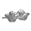 Handmade Decorative Silver Color Coated 12 x 9 x 2 Cms Aluminium Tray GMVK058 view 3