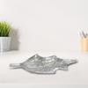 Handmade Decorative Silver Color Coated 8.26 x 5.9 x 0.78 Inches Aluminium Tray 042AB view 1