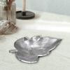 Handmade Decorative Silver Color Coated 6.69 x 5.11 x 0.9 Inches Aluminium Tray 057AB view 1