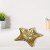Handmade Decorative Gold Color Coated 36 x 36 x 3 Cms Aluminium Tray GMVK036 view 1