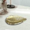 Handmade Decorative Gold Color Coated 14 x 10 x 2.5 Cms Aluminium Tray GMVK041 view 1