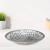Handmade Decorative Silver Color Coated 14 x 14 x 3.5 Cms Aluminium Tray GMVK063 view 1