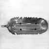Handmade Decorative Silver Color Coated 17.99 x 6.29 x 1.18 Inches Aluminium Tray 035AB view 2