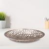 Handmade Decorative Bronze Color Coated 14 x 14 x 3.5 Cms Aluminium Tray GMVK063 view 1