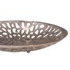 Handmade Decorative Bronze Color Coated 14 x 14 x 3.5 Cms Aluminium Tray GMVK063 view 4