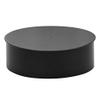 6" Diameter 24 Gauge Round Black End Cap view 1