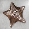 Handmade Decorative Bronze Color Coated 36 x 36 x 3 Cms Aluminium Tray GMVK036 view 2