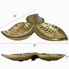 Handmade Decorative Gold Color Coated 21 x 21 x 2.5 Cms Aluminium Tray GMVK038 view 4