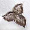Handmade Decorative Bronze Color Coated 21 x 21 x 2.5 Cms Aluminium Tray GMVK038 view 3