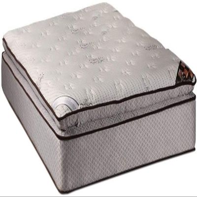 DS Solutions USA Spinal Plush PillowTop (Eurotop) Queen Size Mattress Only with Mattress Cover Protector - Sleep System with Enhanced Cushion Support, Orthopedic, Innerspring and Long Lasting Comfort