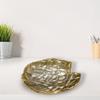 Handmade Decorative Gold Color Coated 38 x 33 x 6 Cms Aluminium Tray GMVK030 view 1