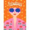 Wee Blue Coo Fabulous Girl Ginger Woman Illustration Large XL Wall Art Canvas Print view 1