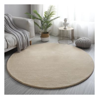 AGLZWY Floor Mat Comfortable Bath Mat Prevent Skidding Mat Bathroom Accessories Shower Rug Rubber Shower Matsfor Living Room, Study, Office, Round (Color : White, Size : 160cm)