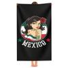 XEMznz Mexico Woman - Mexican Girl Microfiber Sand Free Beach Towel-Quick Dry Super Absorbent Oversized Luxury Towels Blanket for Travel Pool Swimming Bath Camping Yoga Girls Women Men Adults view 1