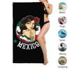XEMznz Mexico Woman - Mexican Girl Microfiber Sand Free Beach Towel-Quick Dry Super Absorbent Oversized Luxury Towels Blanket for Travel Pool Swimming Bath Camping Yoga Girls Women Men Adults view 3