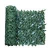 Windscreen4less 58"x117" Faux Leaf Privacy Fence Screen Artificial Laurel Leaves Fence Cover Wall Decoration for Patio Porch Deck Balcony Yard Indoor Outdoor (Dark Green) view 1