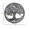 Artisanal Garden Plaques Crafted from Recycled Barrels, Tree of Life, Wall Hanging Plaque, Handmade in Haiti, 11.5 Inches Round view 3