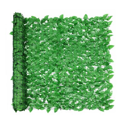 Windscreen4less 58"x117" Faux Leaf Privacy Fence Screen Artificial Laurel Leaves Fence Cover Wall Decoration for Patio Porch Deck Balcony Yard Indoor Outdoor (Light Green)