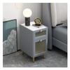 Night Stands Modern Bedside Table Simple Light Luxury Bedside Cabinet Glass Side Cabinet Slate Wood Small Sofa Cabinet Cabinet for Storage (Color : E) view 1