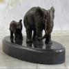 EUROPEAN BRONZE Hotcast African Elephant Animal Wild L Bronze Sculpture Figurine Statue Desk Top Home Decor view 2
