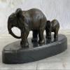 EUROPEAN BRONZE Hotcast African Elephant Animal Wild L Bronze Sculpture Figurine Statue Desk Top Home Decor view 3