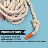 35Ft Tug of War Rope Field Day Family Reunion Natural Cotton Tug of War Rope for Adults, Summer Campe, Yard Games, Outdoor Camping Picnic Games, Team Building view 3