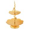 2 Layer Cupcake Stand Retro Fruit Plate European Decorative Plate Two Tiered Tray Cupcake Stand Tower for Birthday Party Cupcake Display Dessert Wedding view 1