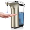 PZOTRUF Automatic Soap Dispenser, Touchless Dish Soap Dispenser 17oz/500ml with Infrared Sensor, 5 Adjustable Soap Dispensing Levels, Liquid Hand Dispenser for Bathroom Kitchen Sink(Champagne Gold) view 1