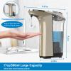 PZOTRUF Automatic Soap Dispenser, Touchless Dish Soap Dispenser 17oz/500ml with Infrared Sensor, 5 Adjustable Soap Dispensing Levels, Liquid Hand Dispenser for Bathroom Kitchen Sink(Champagne Gold) view 3