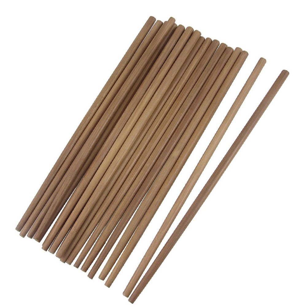 Ruilogod Restaurant Home Kitchen Chopsticks 9.4" Long 10 Pairs Brown (id: 6d5 2f1 51d faf ab1