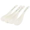 Ruilogod 4 Pcs Kitchen Hard Plastic Flower Prints Flavour Teaspoon Spoon White (id: b49 a7a 884 92a 101 view 1